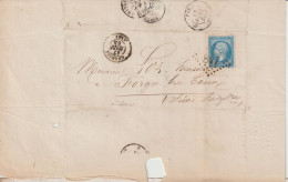 France Lettre 1864 De Chambly GC847 (Oise)  Pour Forges (76) - 1849-1876: Période Classique