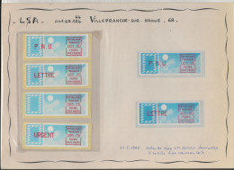 Vignette LSA - Villefranche Sur Saône - 69 - 1981-84 Types « LS » & « LSA » (prototypes)