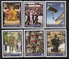 Guernsey 2017 25th Anniversary Of Princess Of Wales' Royal Regiment Set Of 6, MNH, SG 1685/90 - Guernesey