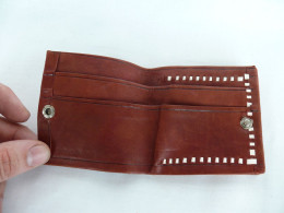 Beautiful Vintage Brown Leather Wallet #2010 - Maroquinerie