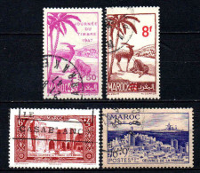 Maroc - 1947 - Divers - N° 244/268/269/270 - Oblit - Used - Oblitérés