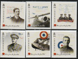 Guernsey 2017 Stories From The Great War IV Set Of 6, MNH, SG 1705/10 - Guernesey