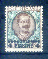 1909-11 GERUSALEMME Levante N.6 * - Algemene Uitgaven