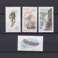 NORWAY 1970, Mi# 602-605, European Nature, Animals, Birds, Flowers, MNH - Aigles & Rapaces Diurnes