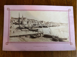 Trouville * Le Port , Quais , Bateaux * Photo CDV Grand Cabinet Albuminée Circa 1860/1890 * Photographe - Trouville