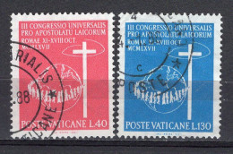 Z1742 - VATICANO SASSONE N°456/57 - VATICAN Yv N°471/72 - Used Stamps