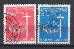 Z1742 - VATICANO SASSONE N°456/57 - VATICAN Yv N°471/72 - Usados