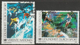 UNO Wien 1988 MiNr.85 - 86 O Gestempelt Gesundheit Durch Sport  (2579  ) - Used Stamps