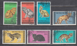 Mongolia 1987 - Cats, Mi-Nr. 1900/06, Used - Mongolie