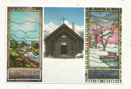 Cp, Etats Unis, WY, Wyoming, Jackson, The  Chapel Of The Transfiguration, Multivues, Vierge - Autres & Non Classés