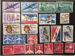 1941 / 74 United States - Airmail - 22  Stamps Used - Gebraucht