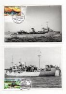 !!!  WALLIS ET FUTUNA, SERIE BATEAUX N°210/212 SUR 4 PHOTOS - Cartas & Documentos