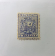 CUBA Télégraphe Telégrafos 2 Pesetas 1875 - Telegrafo