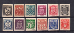 !!!  SERIE BLASON N°526/537 NON DENTELEE NEUVE ** SUPERBE - 1941-1950