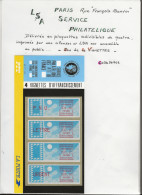 Vignettes LSA - Service Philatélique  - C03434001 - - 1981-84 Types « LS » & « LSA » (prototypes)