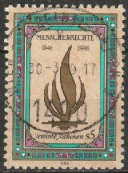 UNO Wien 1988 MiNr.87 Gest. 40.Jahrestag Erklärung Der Menschenrechte ( 2543) - Usados