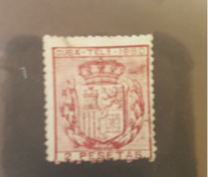 CUBA Télégraphe Telégrafos 2 Pesetas 1880 - Telegrafo