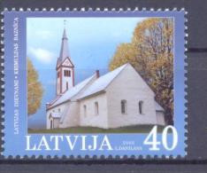 2005. Latvia, Krimildas Church, 1v,  Mint/** - Lettonie