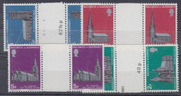 Guernsey Christmas Churches Superb Unmounted Mint Gutter Pairs - Guernesey