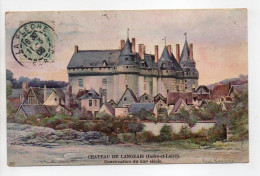 - CPA CHATEAU DE LANGEAIS (37) - Dessin PAUL ROCHAS - - Langeais