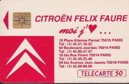 F169  08/1991 CITOËN PARIS 50 SO3 - 1991