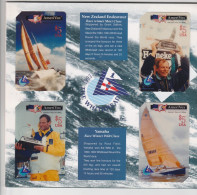 United States, AVX-SPr310 - 313, Whitbread Round The World Sailing Yacht Race, 4 Mint Cards In Folder, 4 Scans. - Amerivox