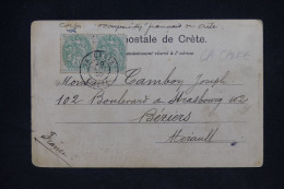 CRETE - Mention Manuscrite "  Corps D'Occupation Français En Crète " Sur Carte Postale Pour Cette En 1906  - L 147951 - Andere & Zonder Classificatie