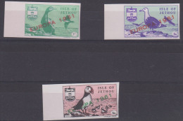 Guernsey Jethou Europa 1961 Set Of 3, IMPERF Unmounted Mint - Guernesey