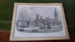 178 / Carte Porcelaine Le Nouveau Pont De Westminster Du Cote De Surrey - Porzellan