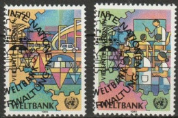 UNO Wien 1989 MiNr.89 - 90 O Gestempelt Weltbank ( 2419/2) - Gebraucht