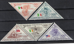 CHCT49 - Olympic Games Melbourne 1956, Sports, 1957, Complete Series, MH, Dominican Republic - Dominicaine (République)