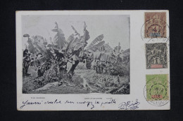 NOUVELLE CALÉDONIE - Type Groupe Avec Oblitération De Nouméa Sur Carte Postale En 1903 Pour Marseille - L 147957 - Storia Postale