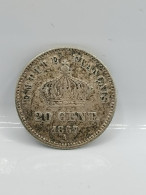 20 CENTIMES ARGENT 1867 A PARIS NAPOLEON III TETE LAUREE FRANCE / SILVER - 20 Centimes