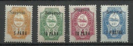 RUSSLAND RUSSIA 1909/1910 SMYRNE Levant Levante Michel 39 - 42 XII * - Levante