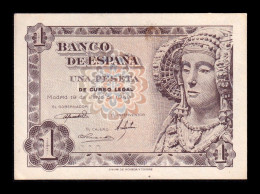 España Spain 1 Peseta Dama De Elche 1948 Pick 135 Sin Serie Sc- AUnc - 1-2 Peseten