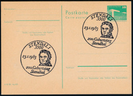 RDA - Entier Postal Repiqué / DDR - Ganzsachen P84 SSt Stendal 23-1-1983 - Private Postcards - Used