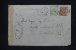 MONACO - Enveloppe De L'Hôtel Métropole Pour Un Soldat Au SP 164 En 1918 Avec Contrôle Postal - L 147966 - Brieven En Documenten