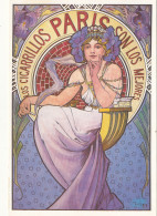 AX 254  C P M-  MUCHA -   LOS CIGARRILLOS PARIS  1897 - Mucha, Alphonse