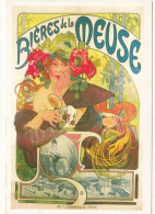 AX 256   C P M-  MUCHA -   BIERE DE LA MEUSE  1897 - Mucha, Alphonse