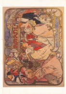 AX 259   C P M-  MUCHA -   LOVERS 1895 AMANTS - Mucha, Alphonse