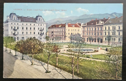 Austria, Leoben Kaiser Josef Platz Grand Hotel Gärne 1913  R1/75 - Leoben