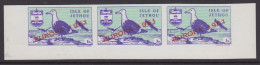 Guernsey Jethou Europa 1961 3d, IMPERF Strip Of 3 Unmounted Mint - Guernesey