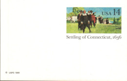 USA ETATS UNIS ENTIER NEUF SETTLING OF COONECTICUT 1986 - 1981-00