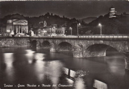 CARTOLINA  TORINO,PIEMONTE-GRAN MADRE E MONTE DEI CAPPUCCINI-STORIA,MEMORIA,CULTURA,RELIGIONE,VIAGGIATA 1960 - Kirchen