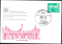 RDA - Entier Postal Privé / DDR - Privatganzsachen PP 16 D2/007 SSt Berlin 21-3-1981 - Private Postcards - Used