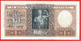 Argentine - Billet De 1 Peso - Non Daté (1925-55) - P260b - Argentine