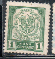 DOMINICAN DOMINACAINE DOMINICANA REPUBLIC 1885 1891 COAT OF ARMS 1c MH - Dominicaine (République)