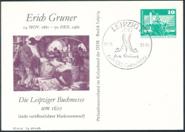 RDA - Entier Postal Privé / DDR - Privatganzsachen PP 16 B2/010 SSt Leipzig 9-11-1981 - Privatpostkarten - Gebraucht