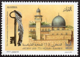 ALGERIA ALGERIE 2023 - 1v - MNH - 75th Anniv. Palestinian Nakba Palestine Jerusalem Alquds Mosque Quds Key Keffiah - Autres & Non Classés