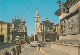 TORINO - Le Chiese Di S. Carlo E S.Cristina - Sullo Sfondo Via Roma E Porta Nuova - Églises